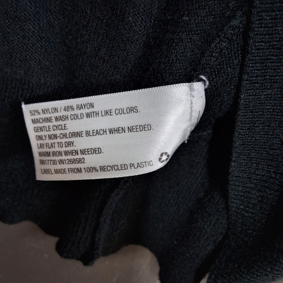 Merona Black short sleeve cardigan Top size XS - Picture 6 of 9